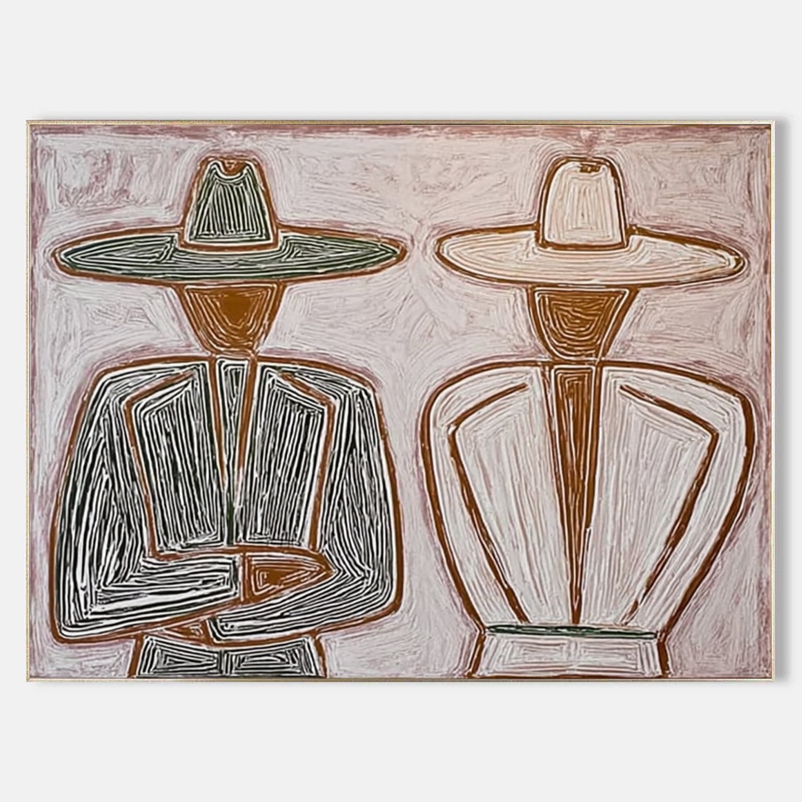 Synchronicity -- Minimalist Line Portrait Emotional Art