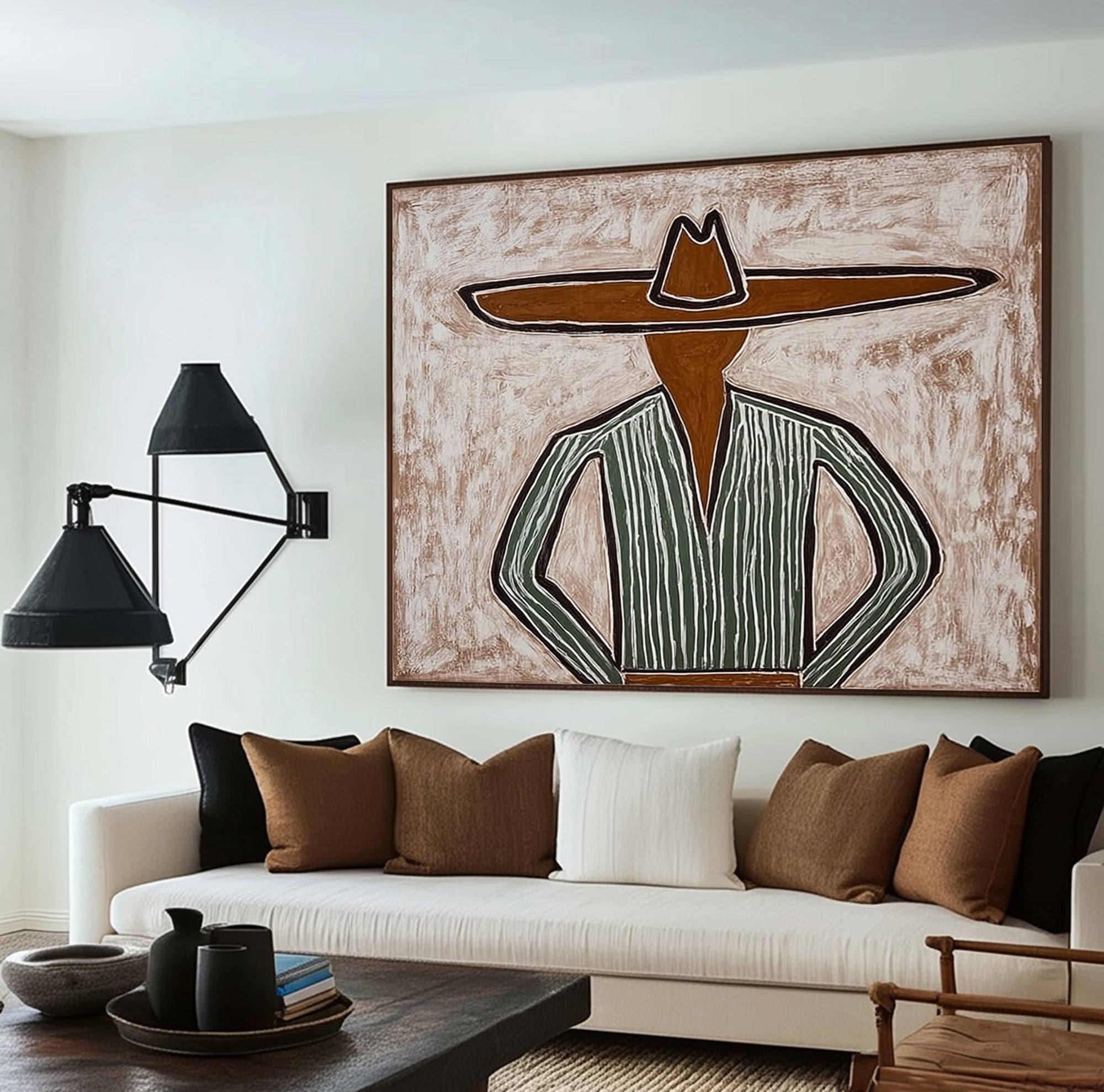 The Guardian -- Original Tribal-Inspired Abstract Figurative Art