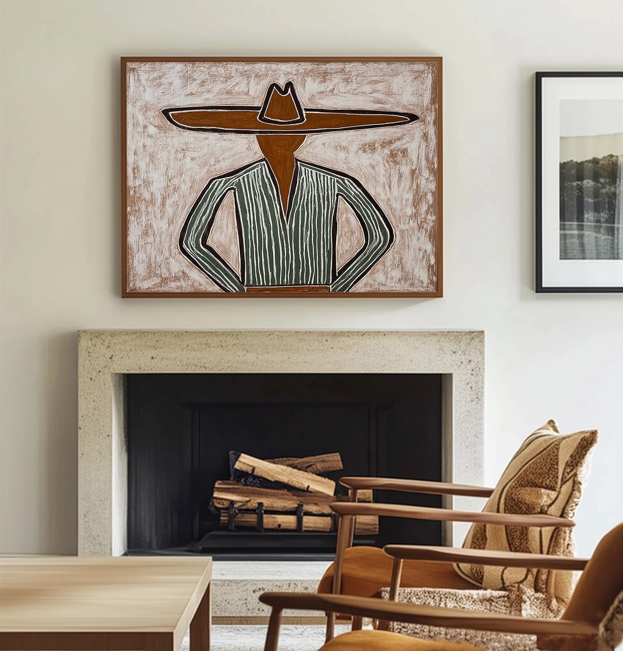 The Guardian -- Original Tribal-Inspired Abstract Figurative Art