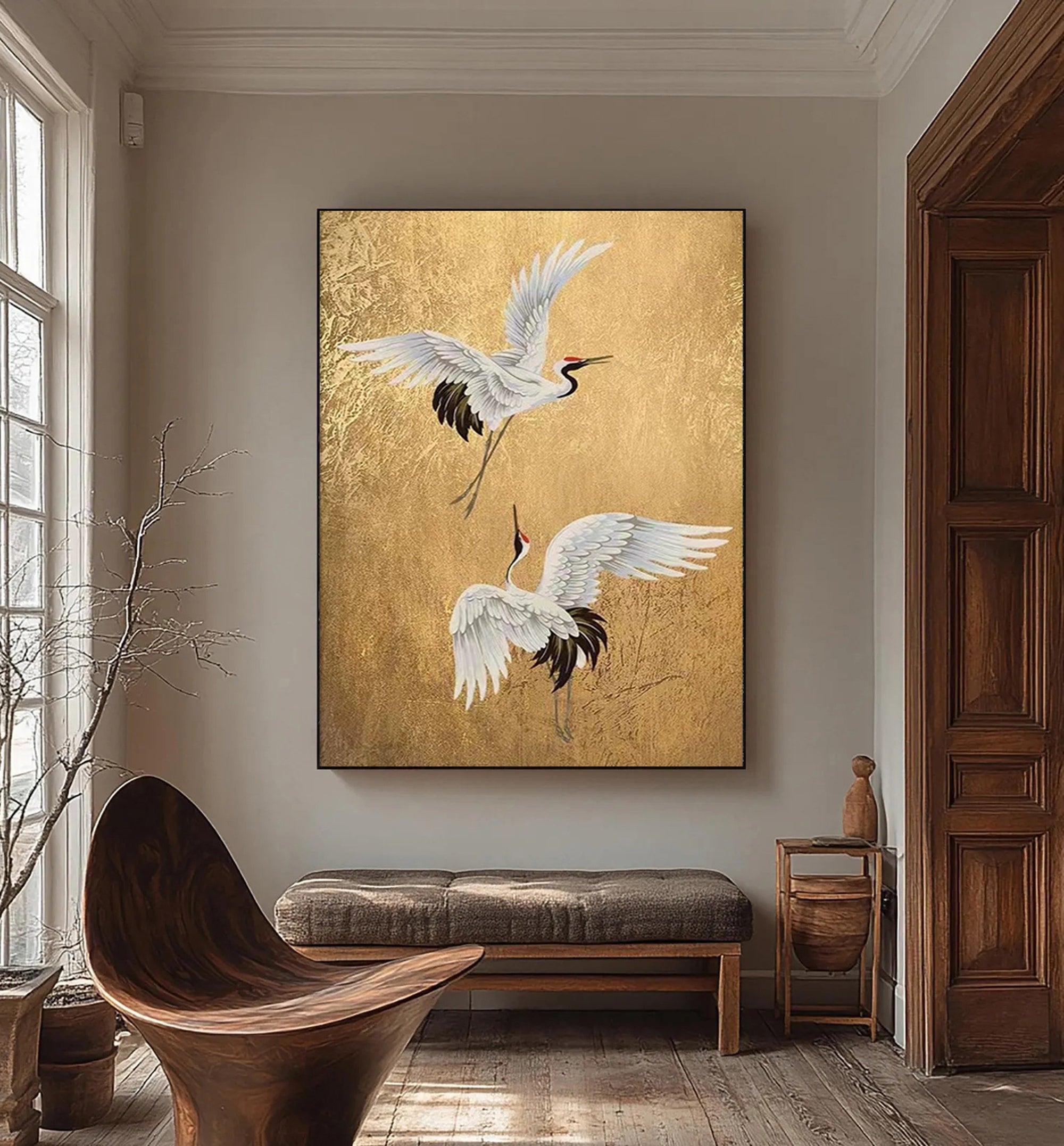 Wings of Radiance -- Contemporary Metallic Wildlife Art