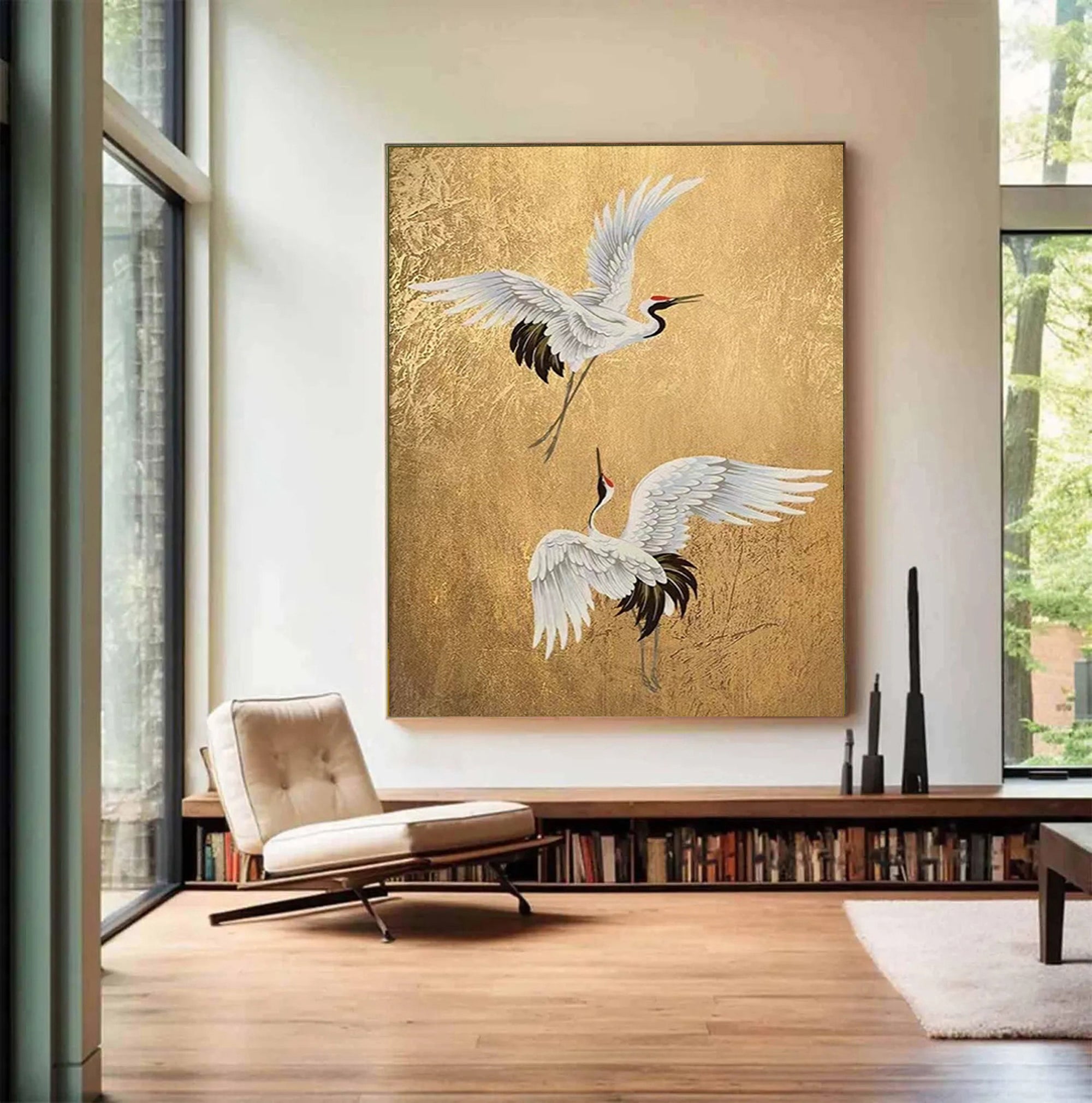 Wings of Radiance -- Contemporary Metallic Wildlife Art