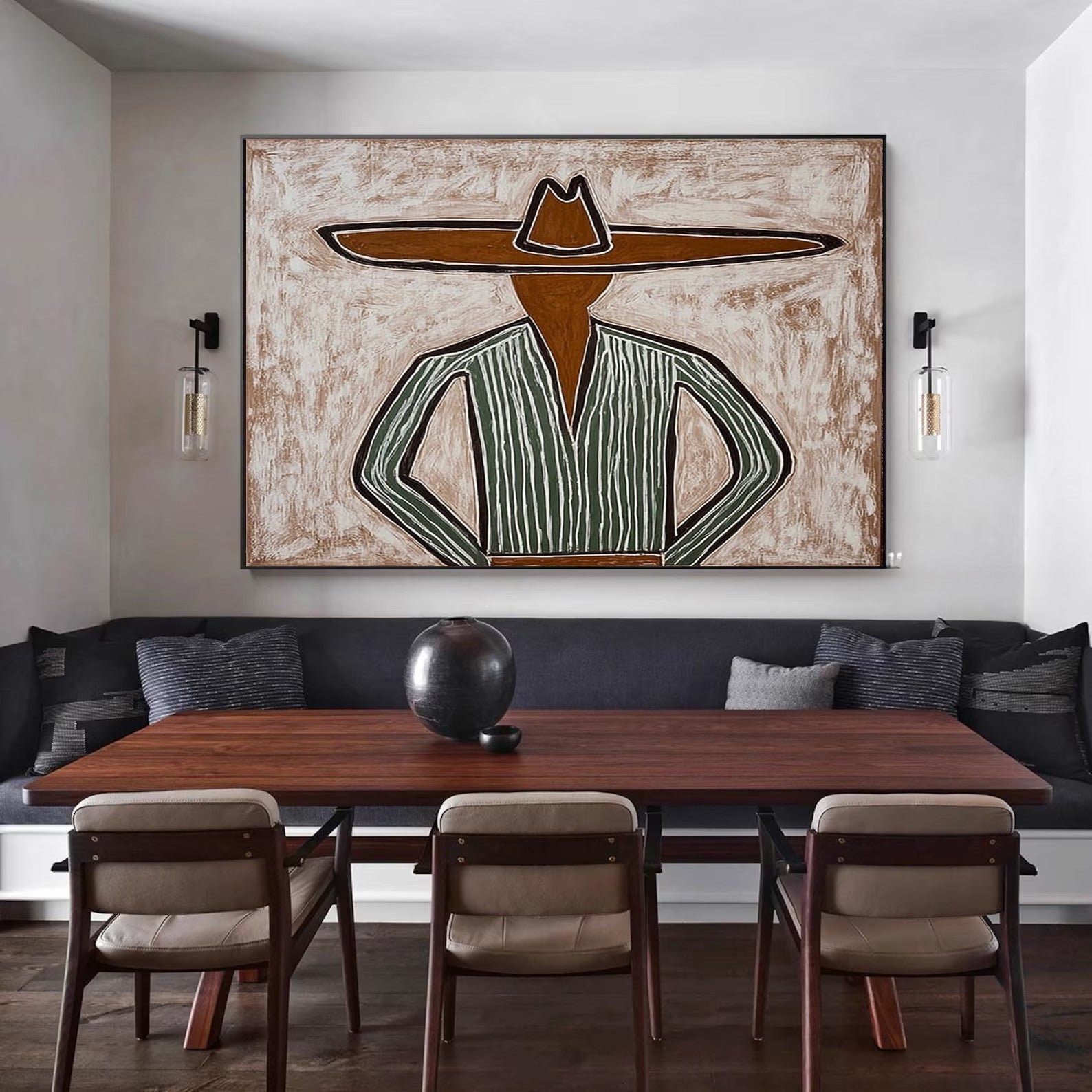 The Guardian -- Original Tribal-Inspired Abstract Figurative Art