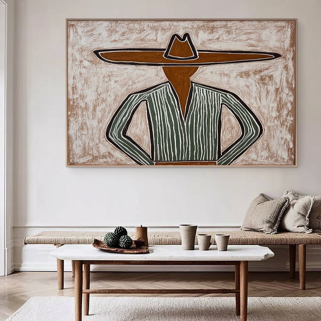 The Guardian -- Original Tribal-Inspired Abstract Figurative Art