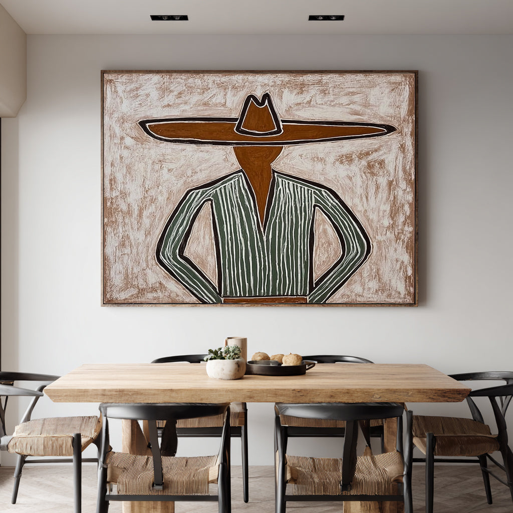 The Guardian -- Original Tribal-Inspired Abstract Figurative Art