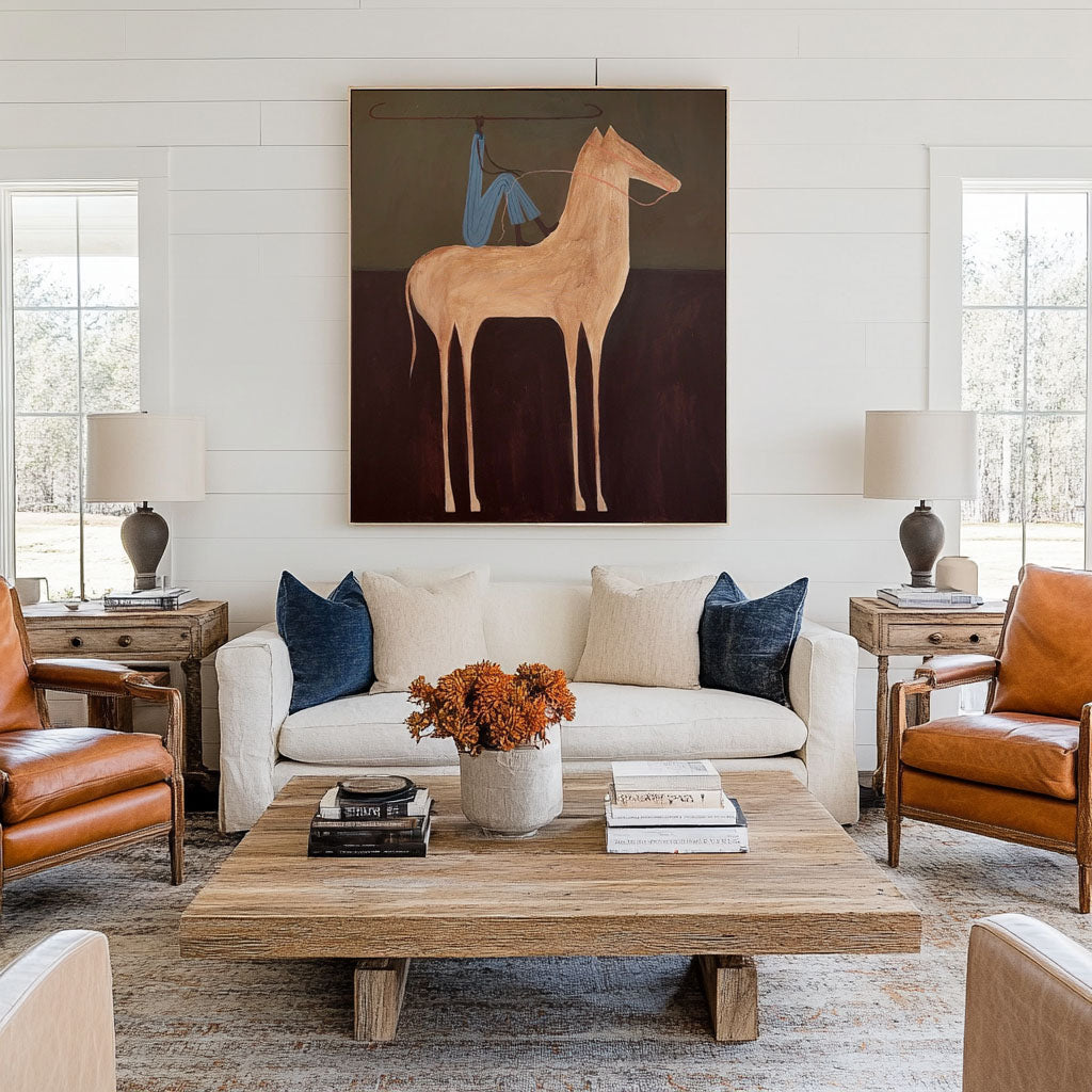 Bound Yet Standing -- Abstract Animal Symbolism Art