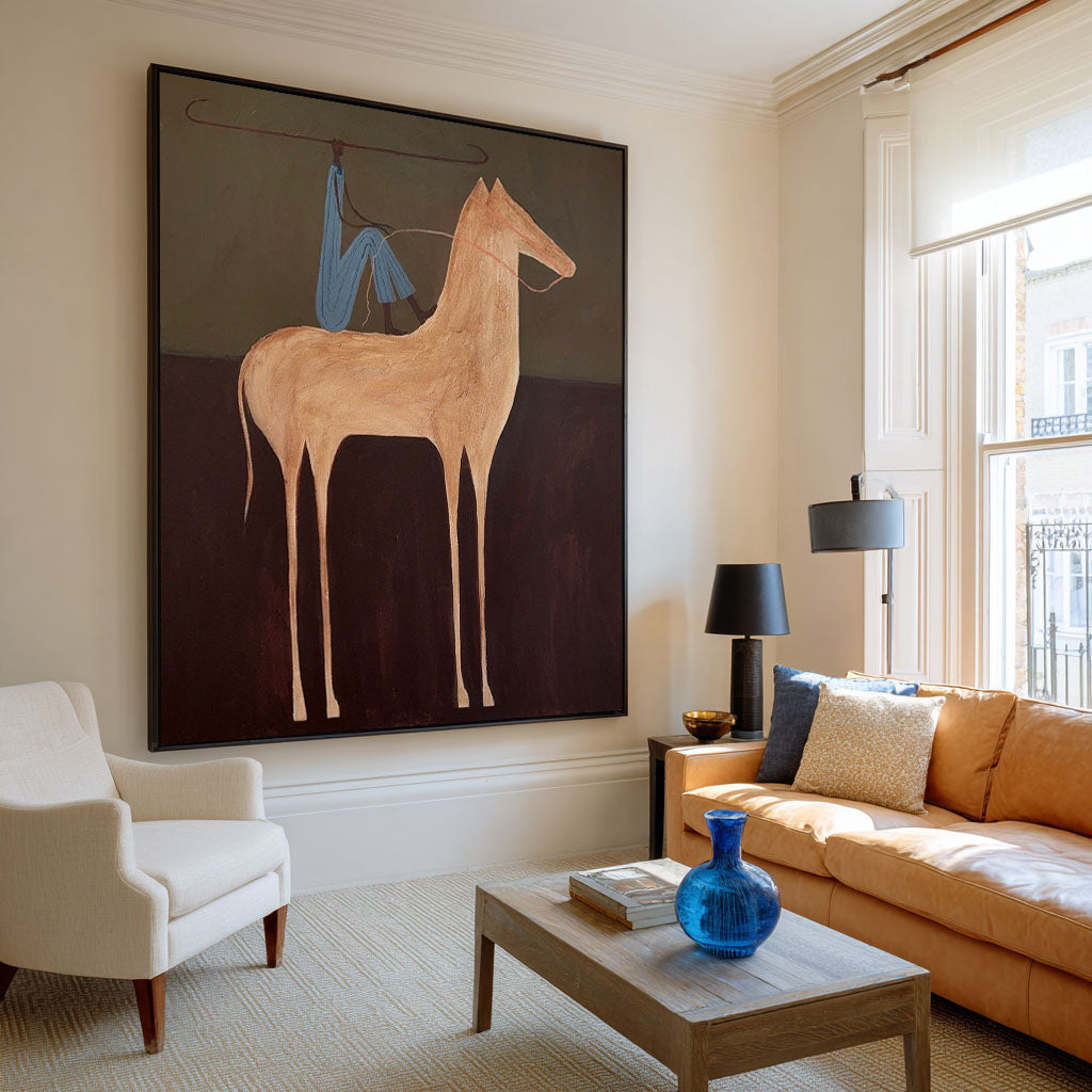 Bound Yet Standing -- Abstract Animal Symbolism Art