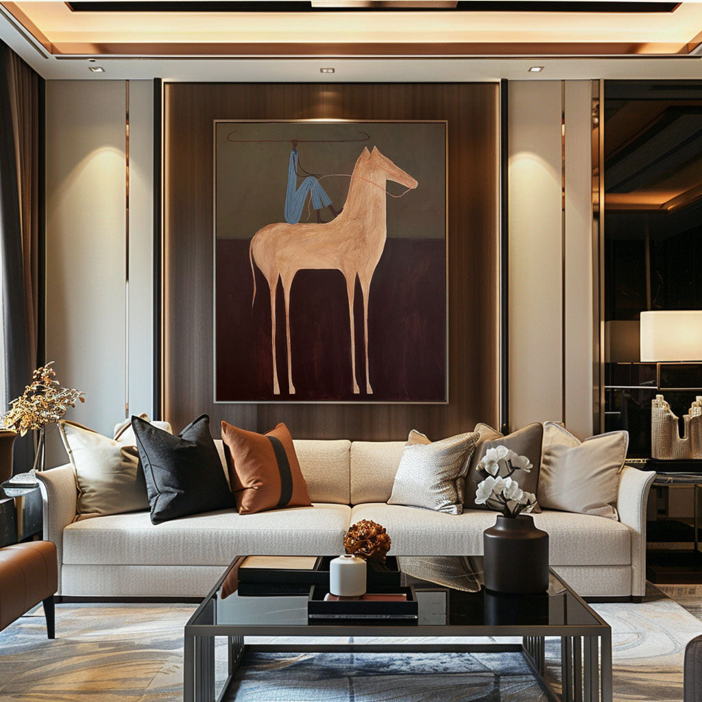 Bound Yet Standing -- Abstract Animal Symbolism Art