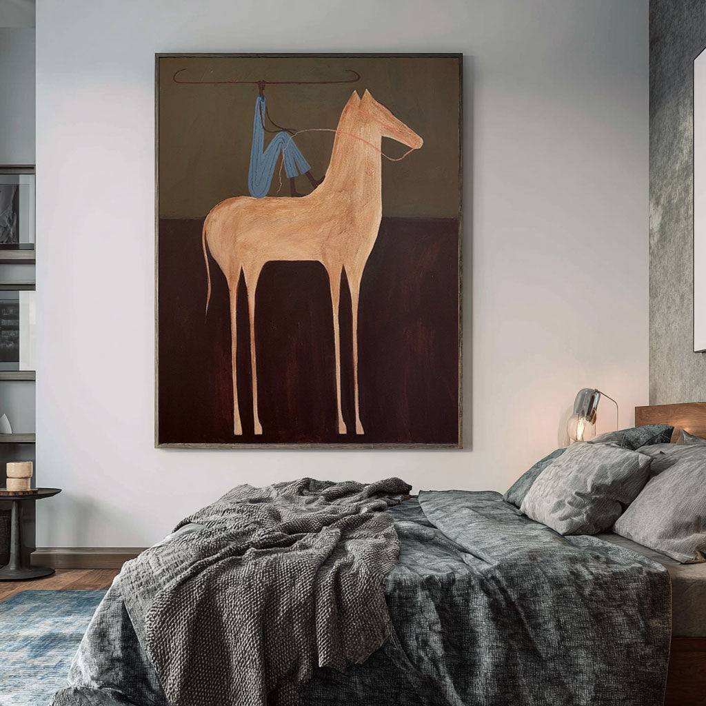 Bound Yet Standing -- Abstract Animal Symbolism Art