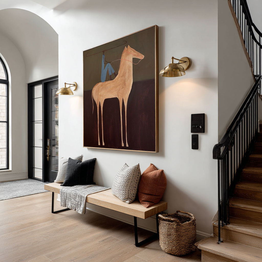 Bound Yet Standing -- Abstract Animal Symbolism Art