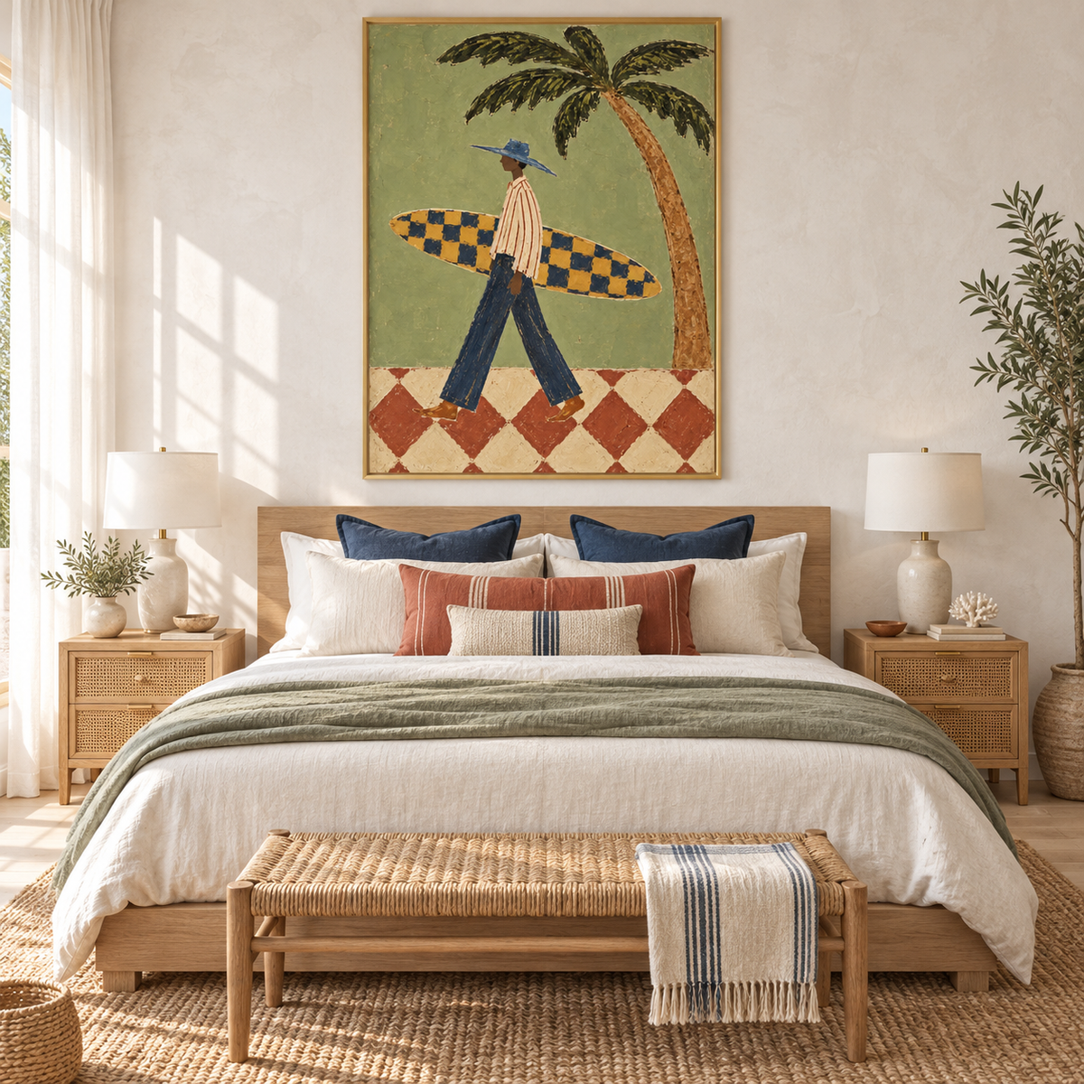 Coastal Surf Sage Green Painting