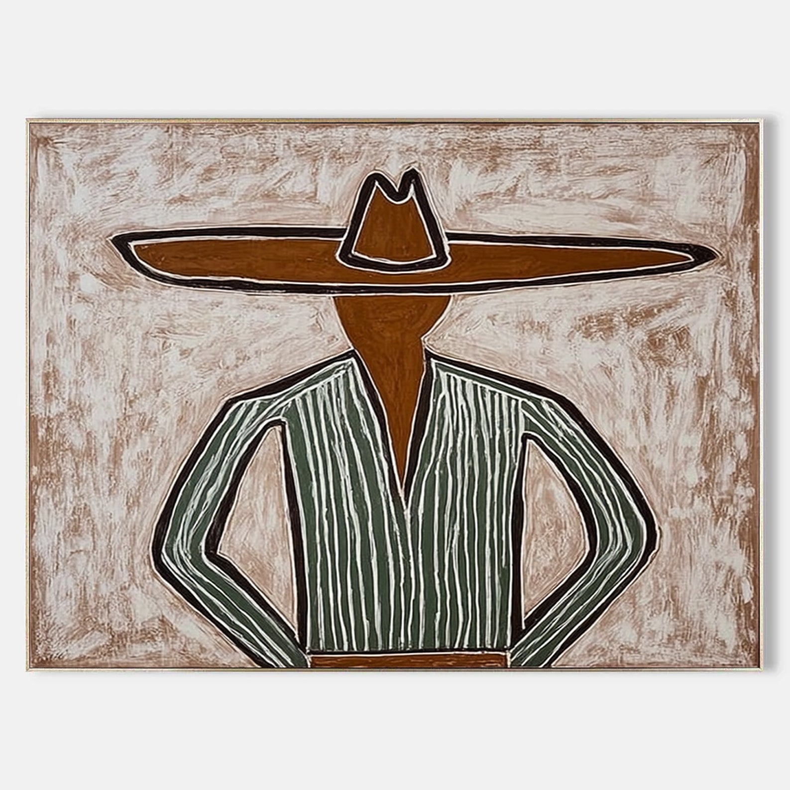 The Guardian -- Original Tribal-Inspired Abstract Figurative Art