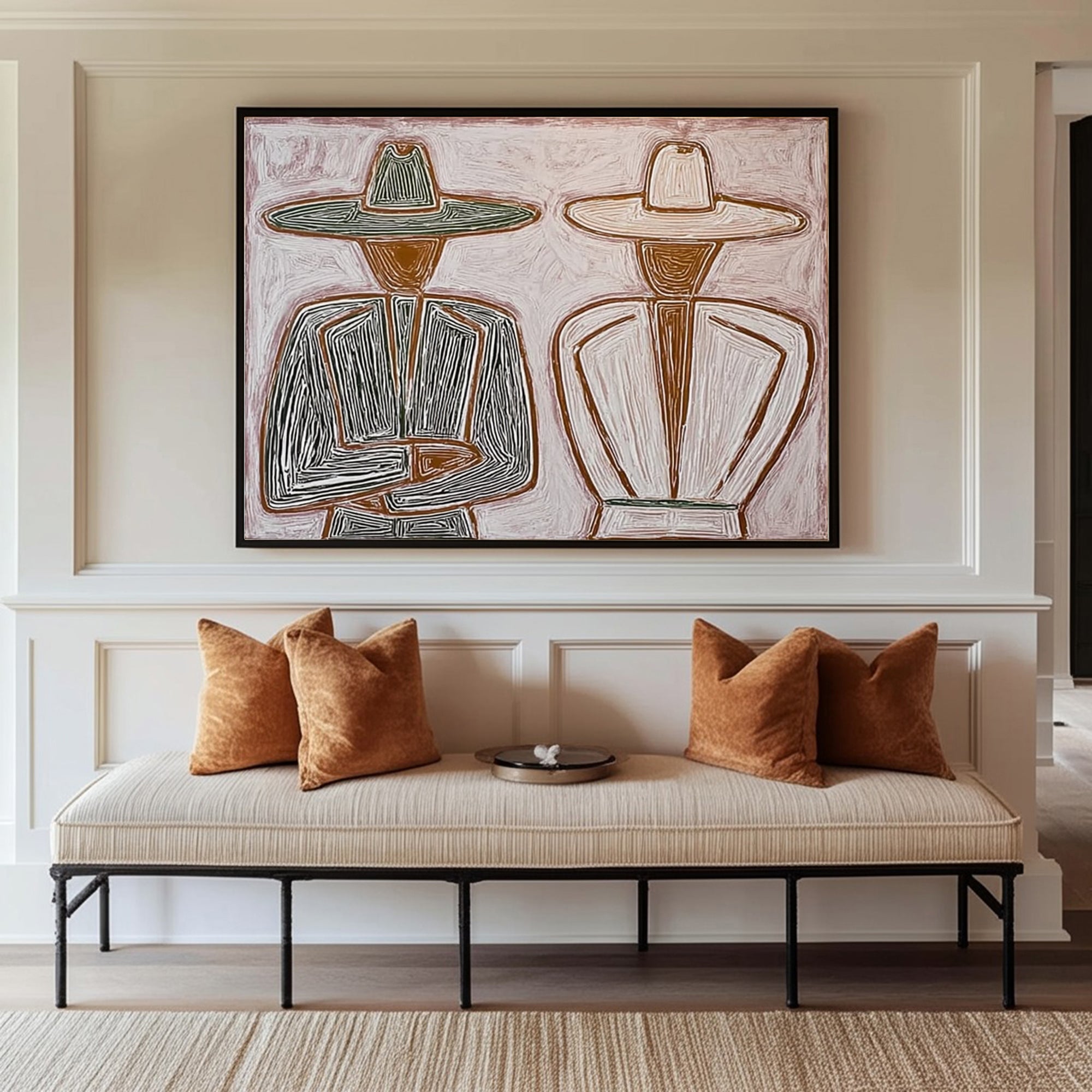 Synchronicity -- Minimalist Line Portrait Emotional Art