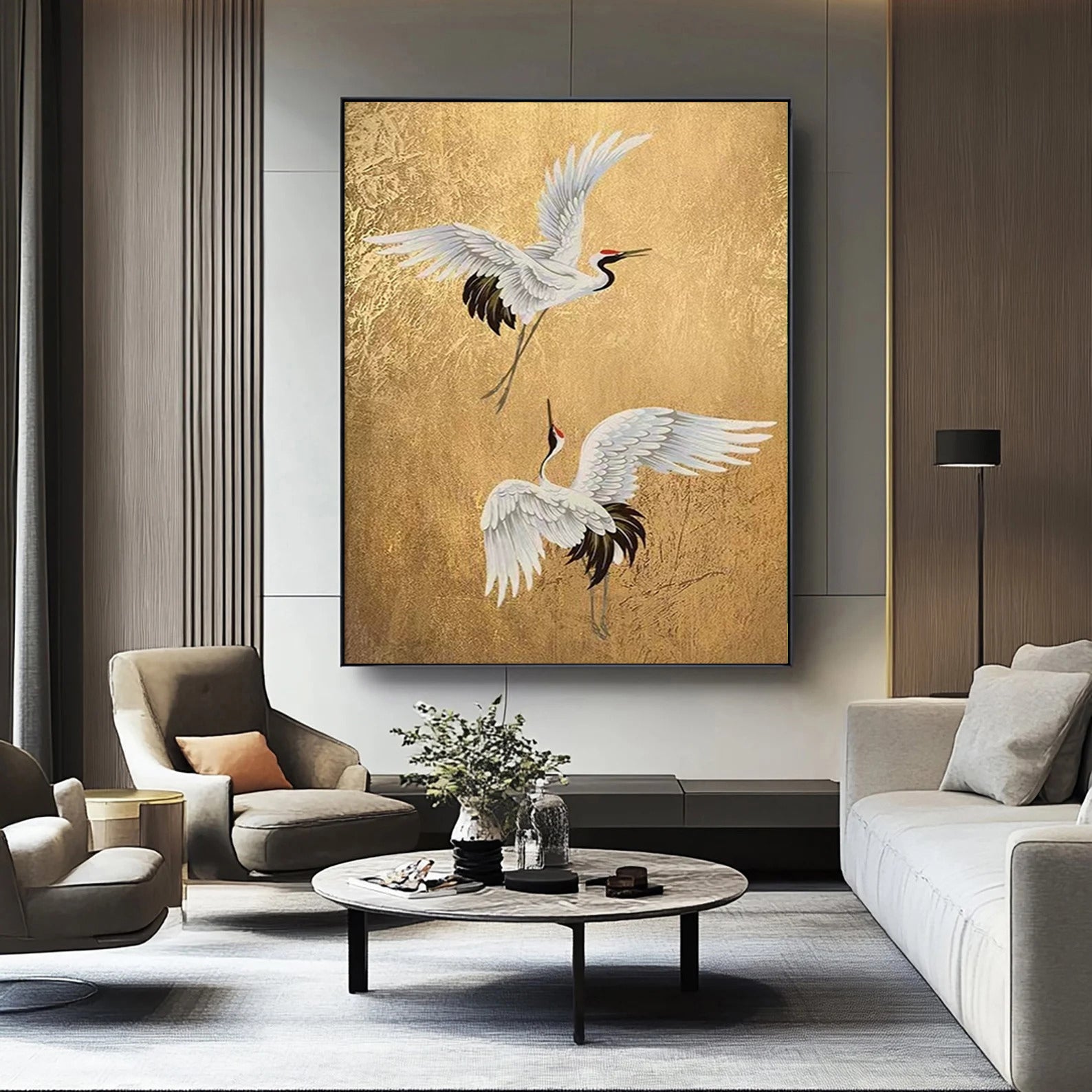 Wings of Radiance -- Contemporary Metallic Wildlife Art
