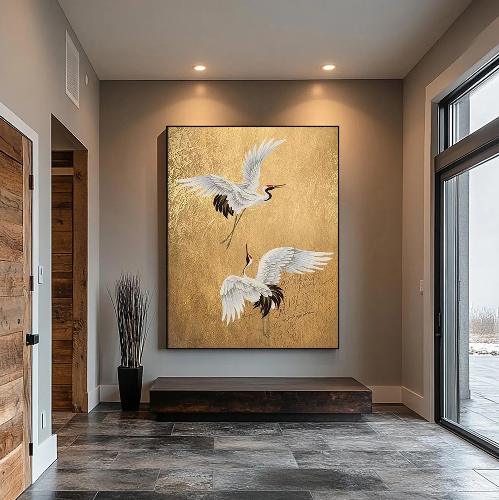 Wings of Radiance -- Contemporary Metallic Wildlife Art