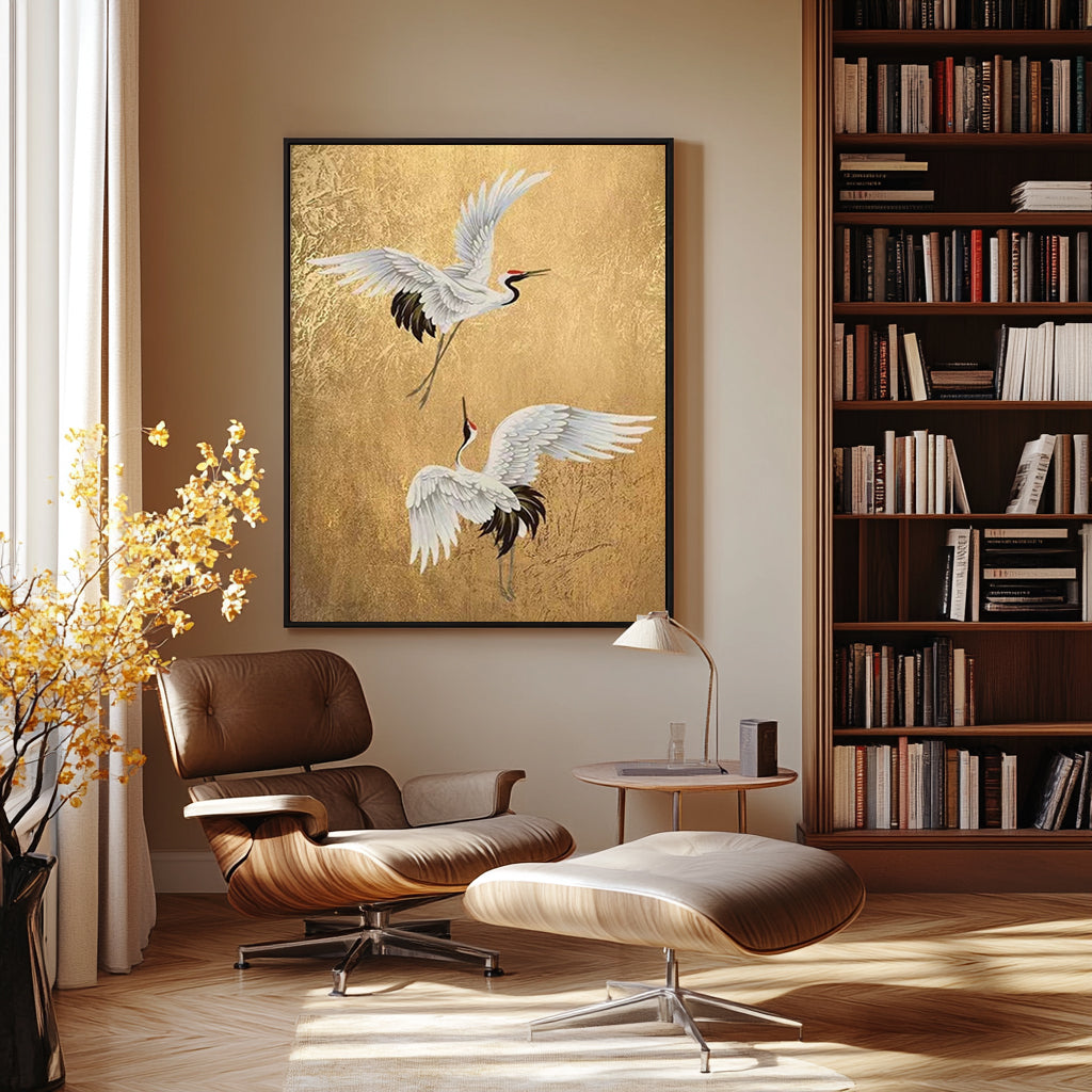 Wings of Radiance -- Contemporary Metallic Wildlife Art