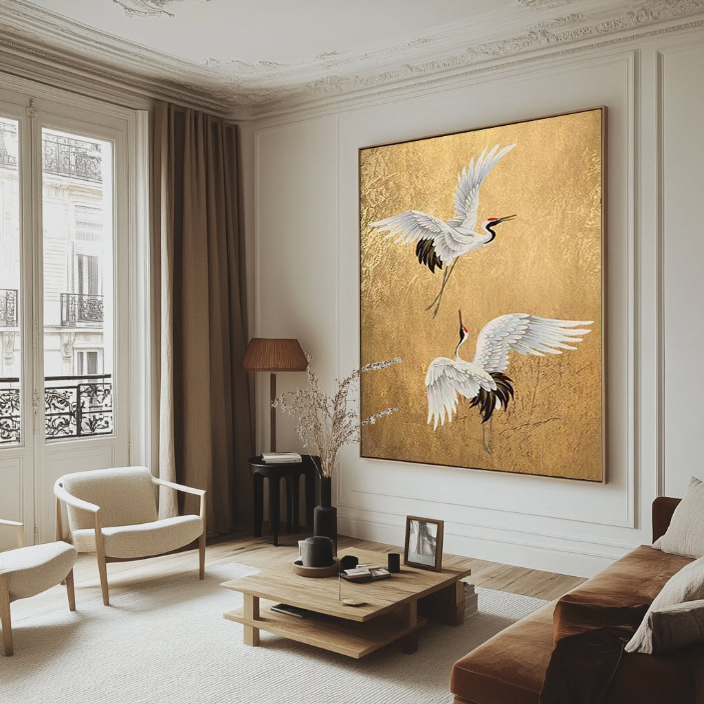 Wings of Radiance -- Contemporary Metallic Wildlife Art