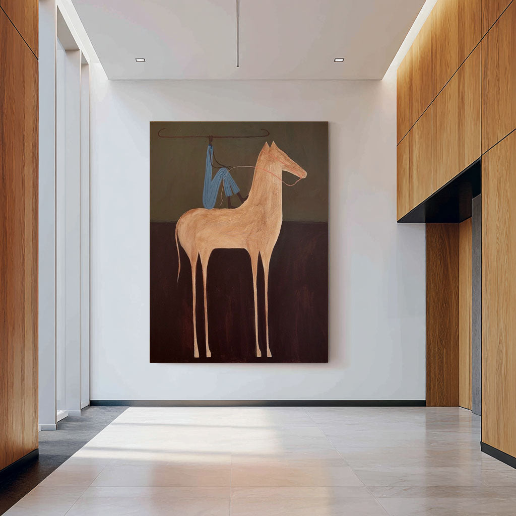 Bound Yet Standing -- Abstract Animal Symbolism Art