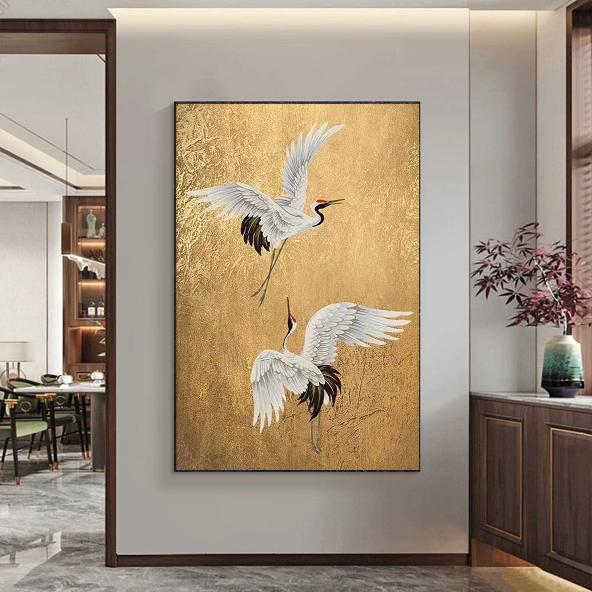 Wings of Radiance -- Contemporary Metallic Wildlife Art